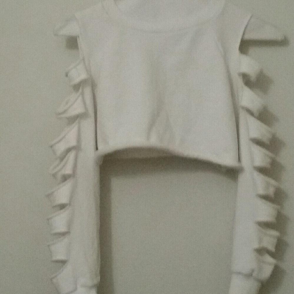 Ripped Long Sleeve Crop Top