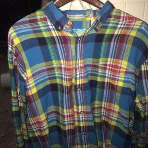 Plaid button down Vintage 1946