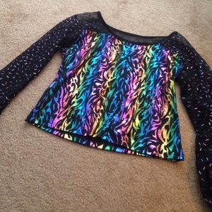 Rainbow dance top sweater