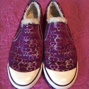 Purple Coach Sneakers