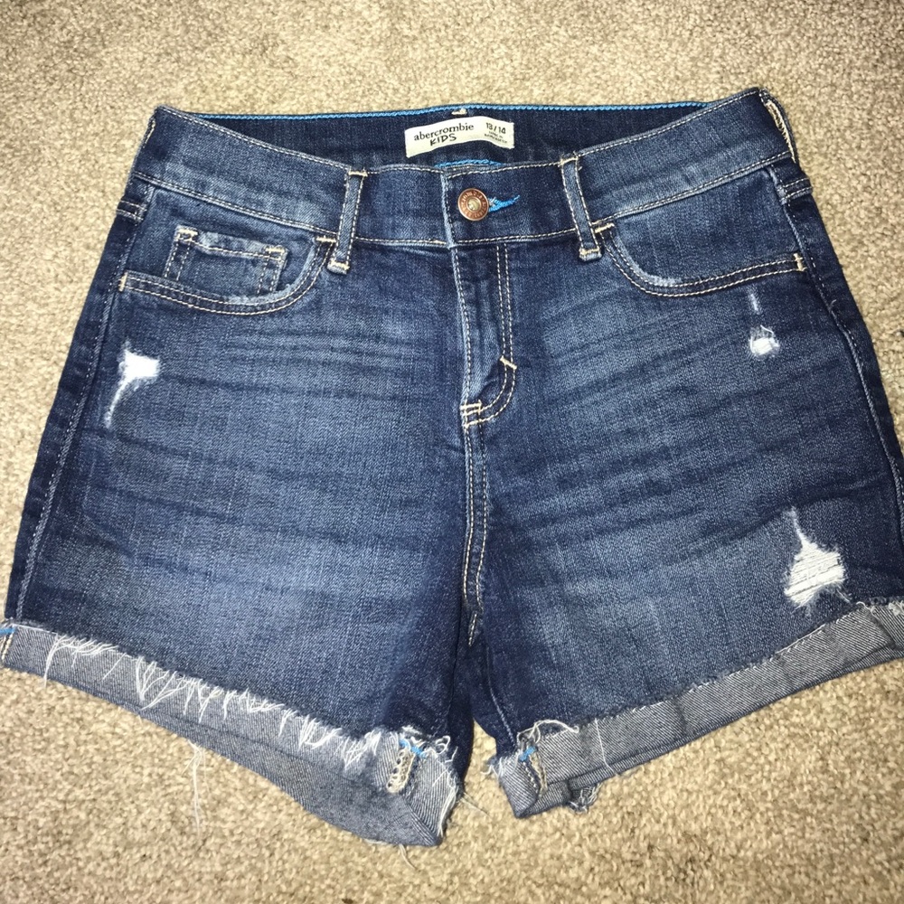 Abercrombie kids girls denim shorts