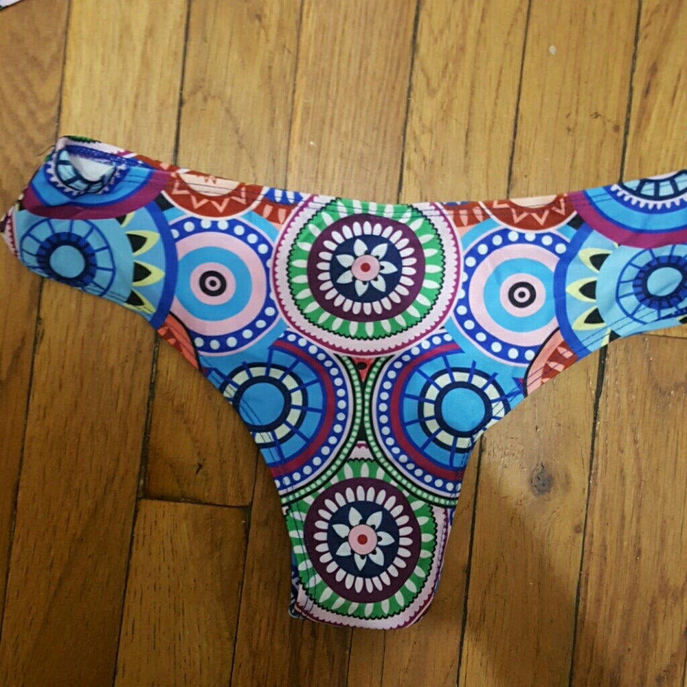 New multi color Brazilian Bikini swimsuit - Picture 4 of 5