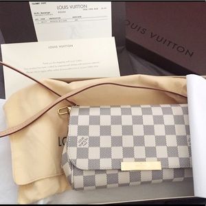 🎁💍Authentic LV Damier Azur Favorite PM💫