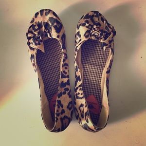 Rocketdog leopard print flats