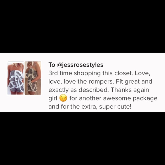 Striped Ruffle Strapless Romper - Picture 2 of 2