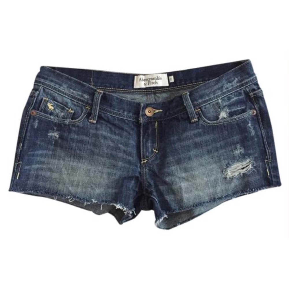 Abercrombie & Fitch destroyed denim shorts