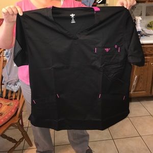 BRAND NEW WITH TAGS Med couture scrub top!