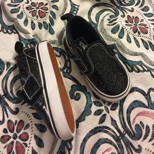 Baby sparkly vans(black)