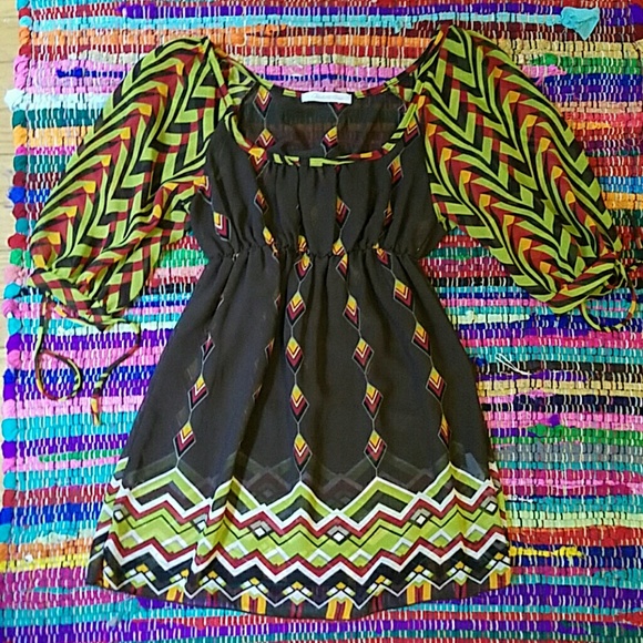 Vintage Rasta Print Peasant blouse - Picture 1 of 7