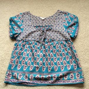 American Eagle boho floral blouse