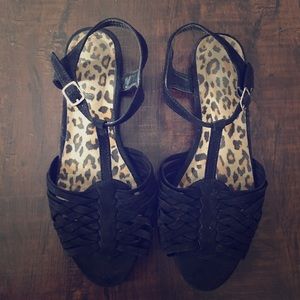 Cute black sandals