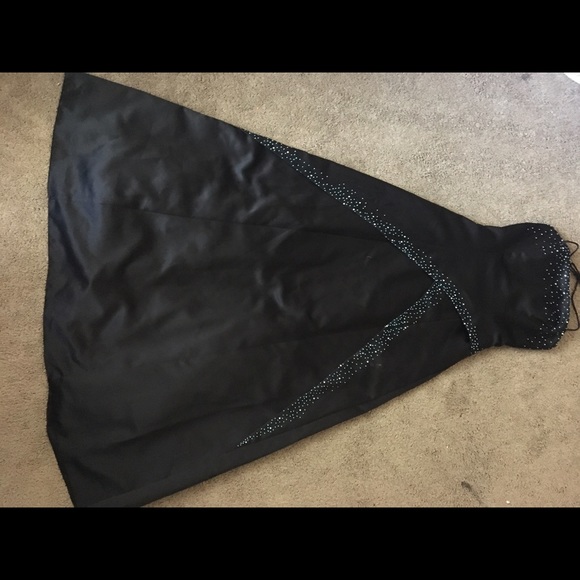 Black and teal dress - Picture 1 of 3