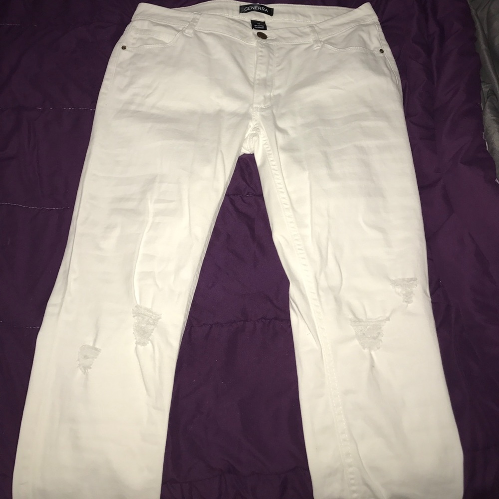 White jeans
