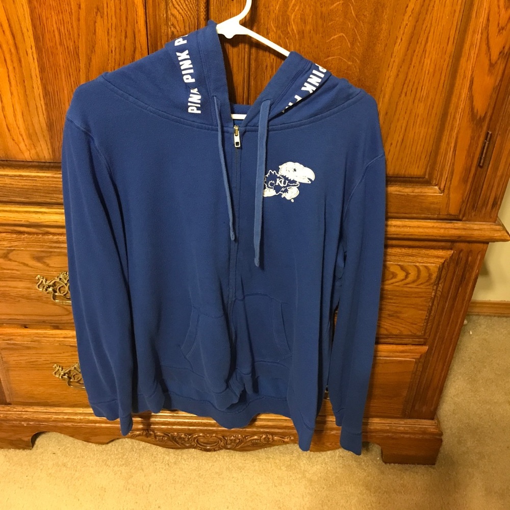 University of Kansas Jayhawks PINK hoodie