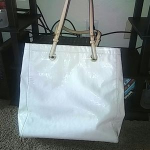 White MK purse