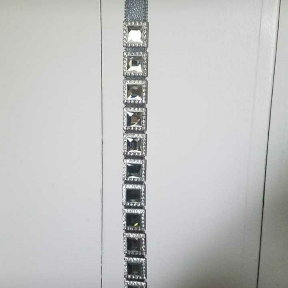 Sparkly leather belt