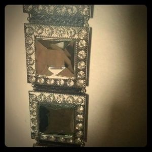 Sparkly leather belt