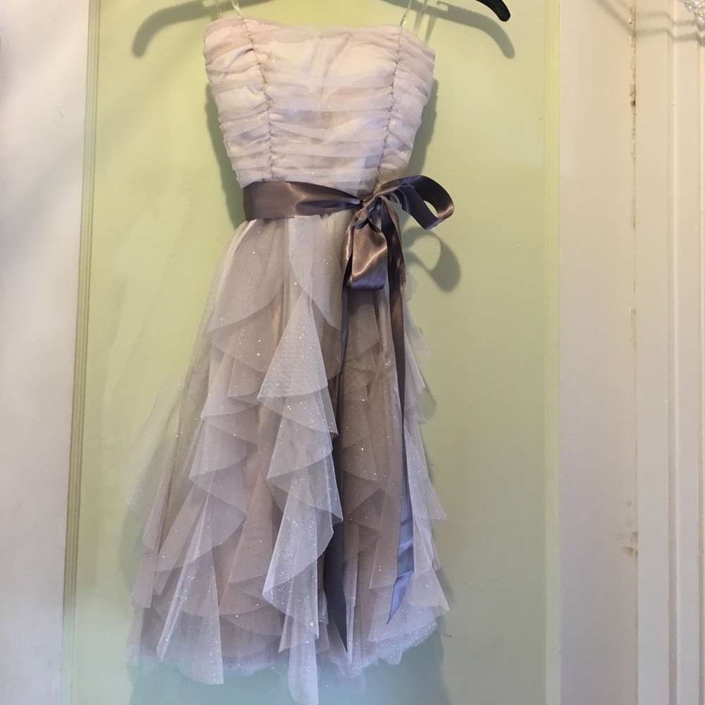 Ruffled homecoming dress