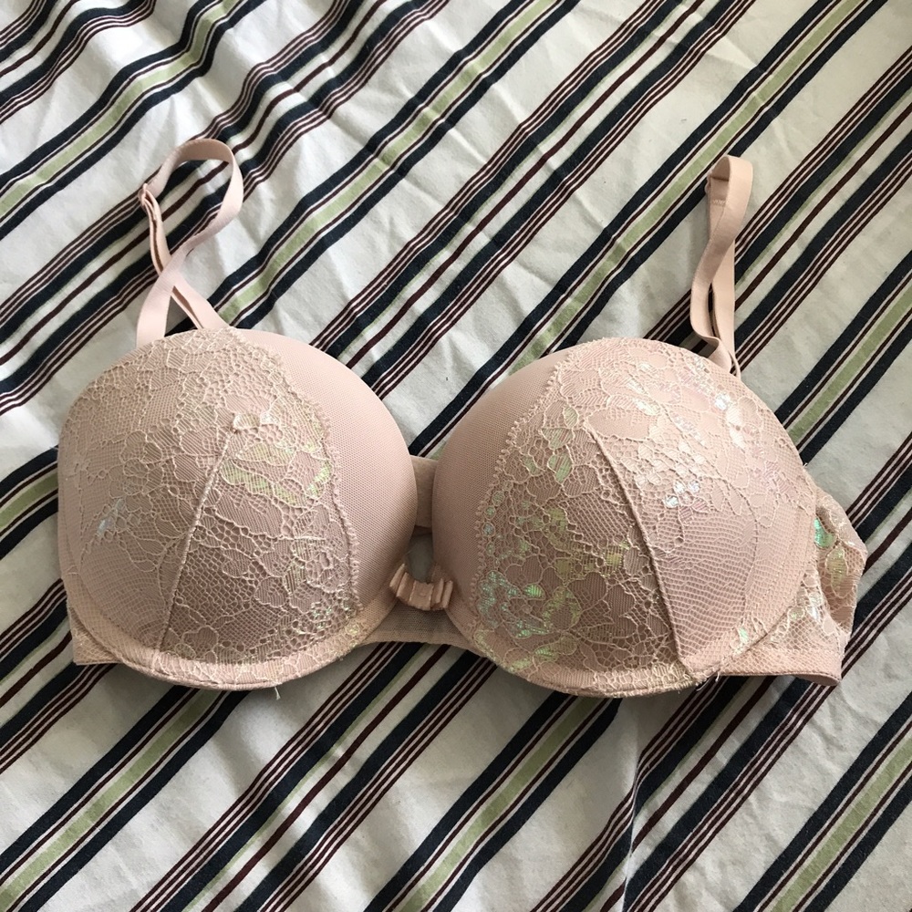h&m light pink lace EXTRA padded bra