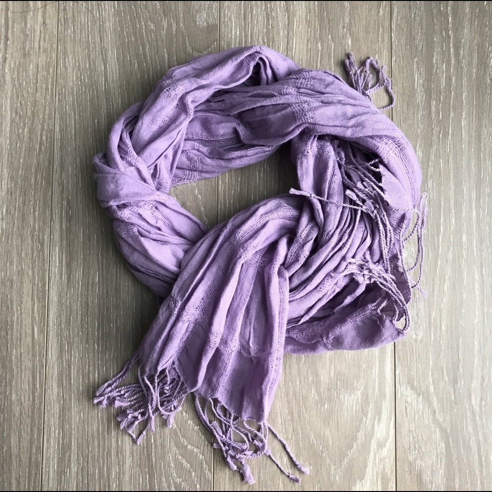Muji Lavender Cotton Scarf