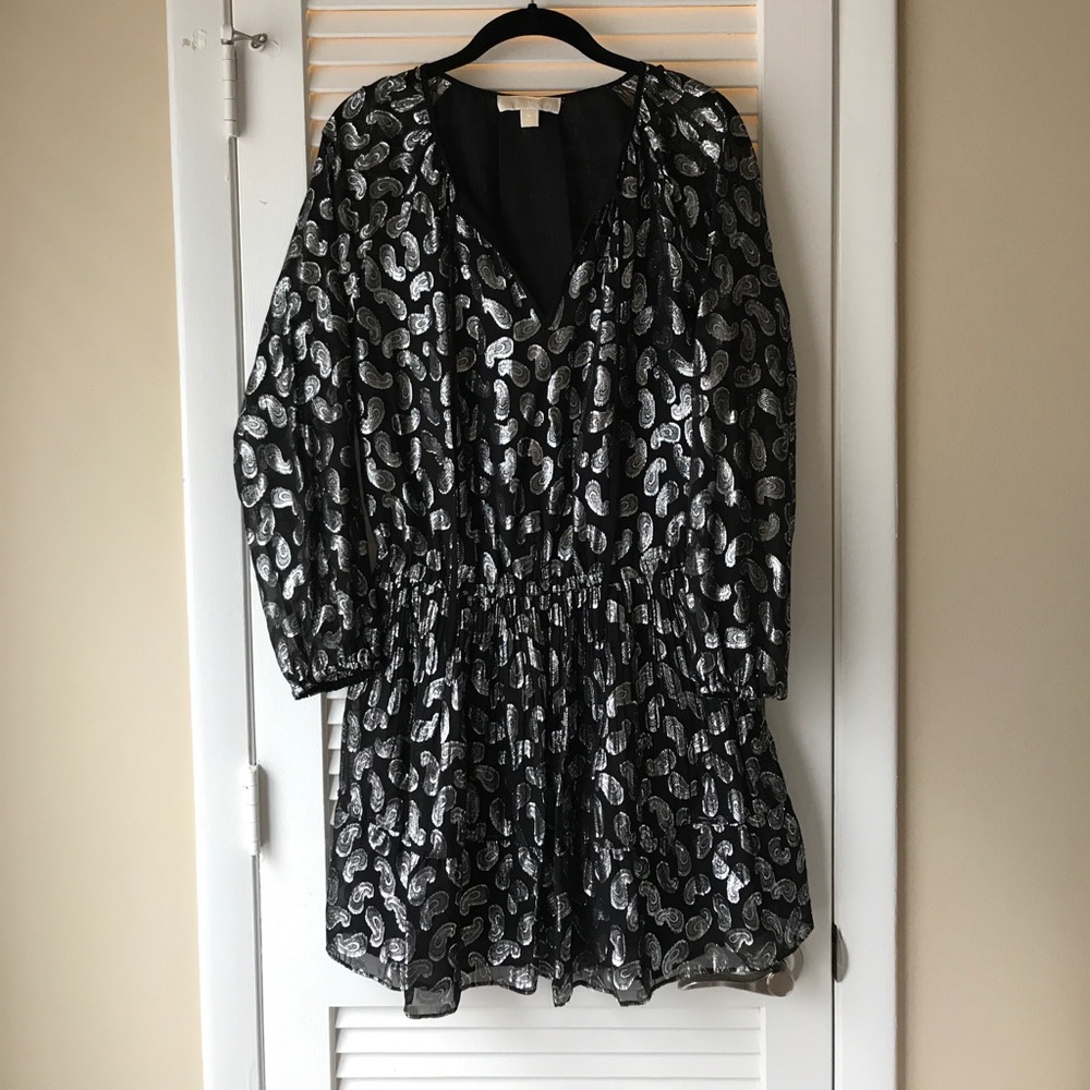 Michael Kors dress in black and silver!
