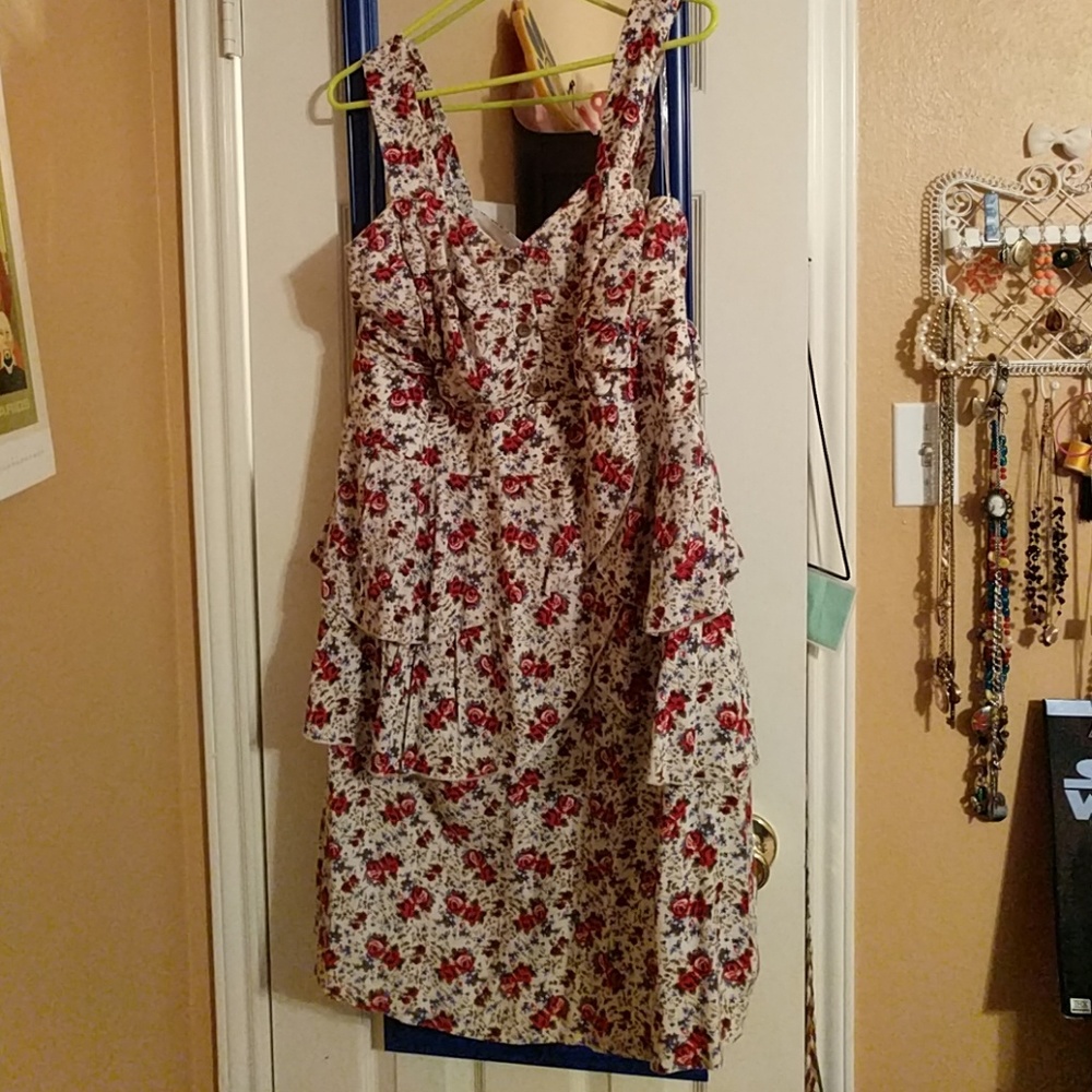 Ruffled floral dress