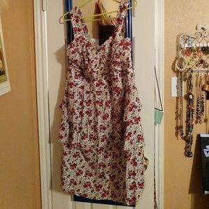 Ruffled floral dress