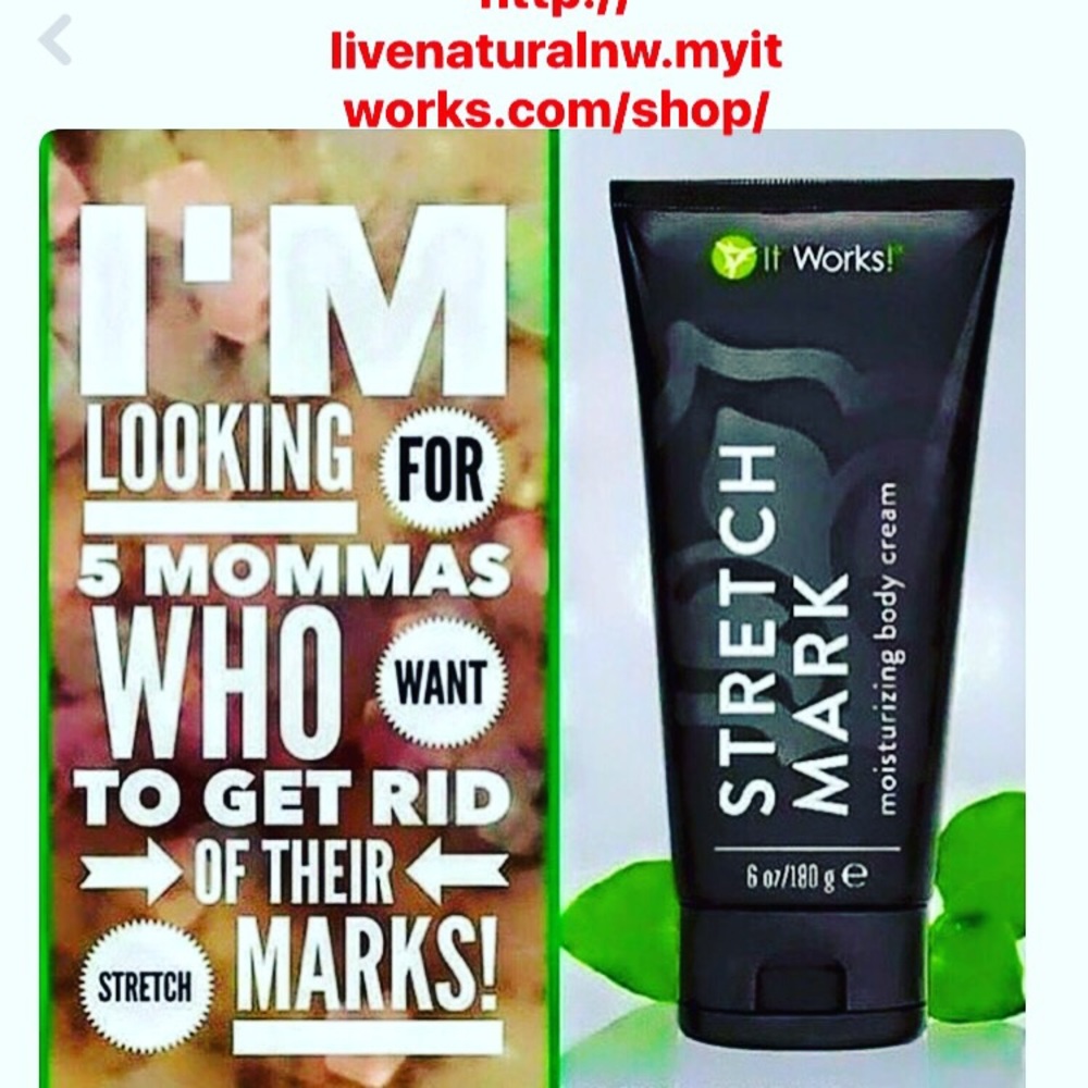 Stretch mark body cream