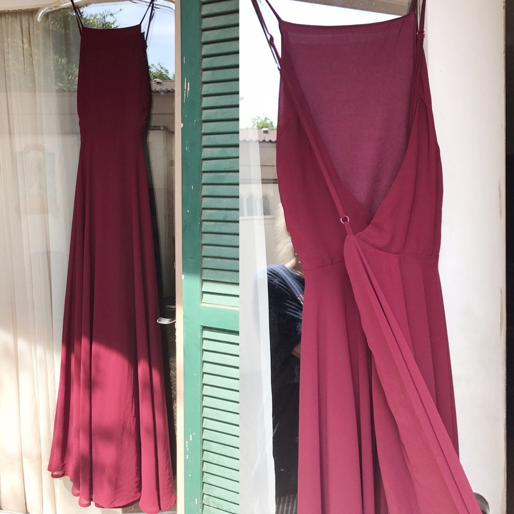 Lulu's "Mythical Kind Of Love" Wine Red Maxi Dress