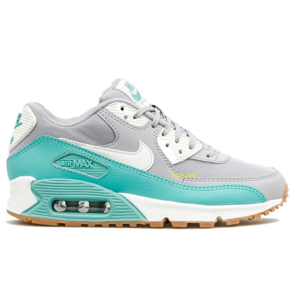 Nike Air Max 90 Essential Sneakers Shoe Grey Green - Picture 4 of 6