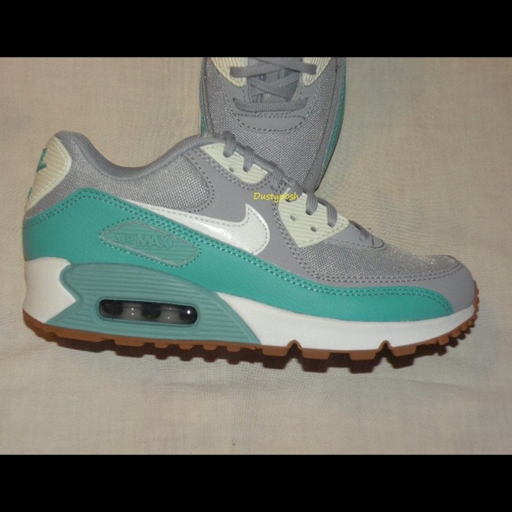 Nike Air Max 90 Essential Sneakers Shoe Grey Green - Picture 6 of 6