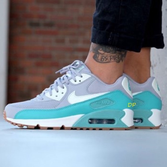 Nike Shoes - Nike Air Max 90 Essential Sneakers Shoe Grey Green