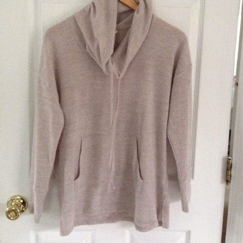 Sonoma cowl neck taupe sweater S