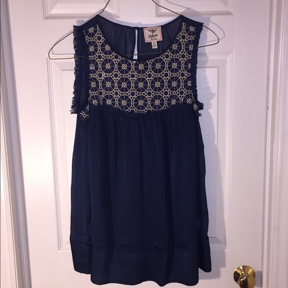 Sheer Blue Sleeveless Top - Picture 1 of 4