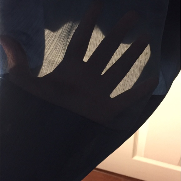 Sheer Blue Sleeveless Top - Picture 2 of 4