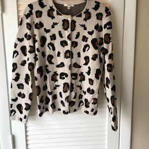 Tyler Boe leopard print cardigan!