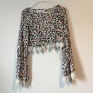 PacSun long sleeve crop top