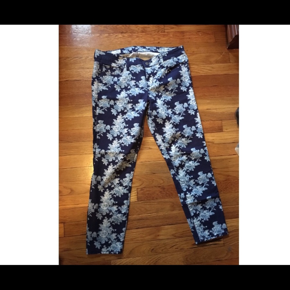 GAP floral skinny jeans