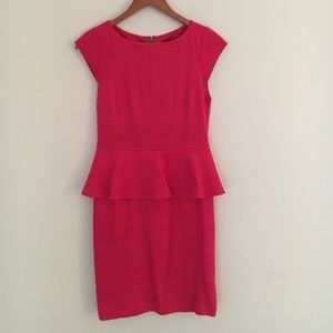 Alice+Olivia peplum dress in pink size 4