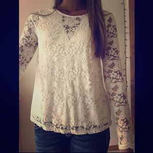 Hollister lace shirt