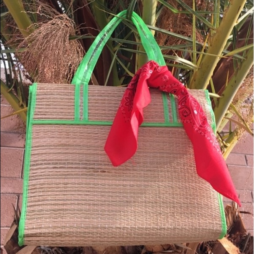 STRAW MAT & BAG - Picture 2 of 6