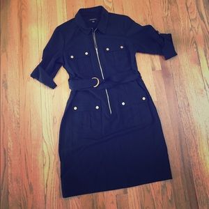 Sharagano - Black Dress with Gold Accents