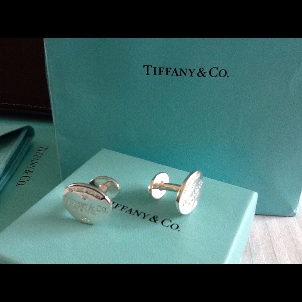 ♦️ Brand New! Tiffany Silver Cufflinks (Unisex)