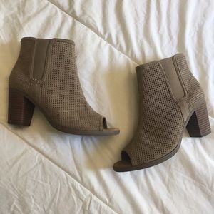 3" Taupe Heeled Booties