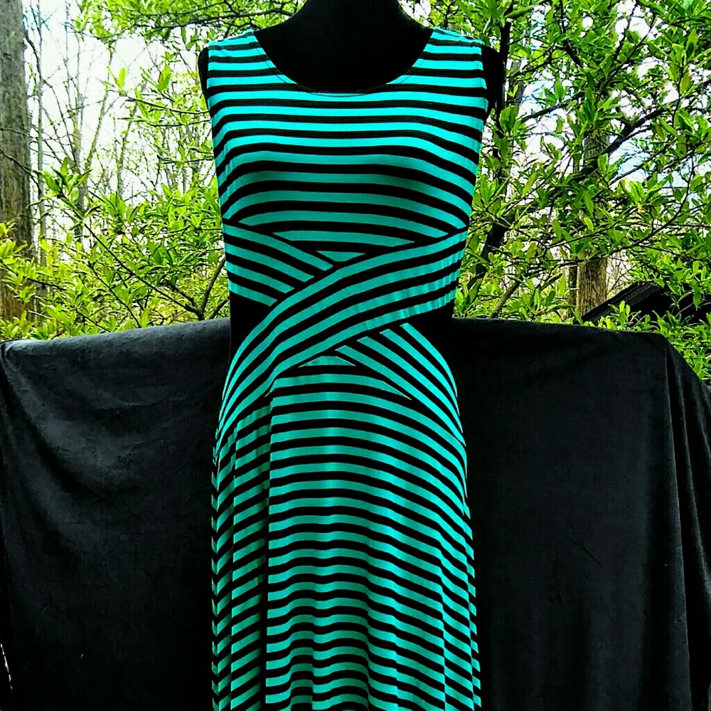 Figure Flattering Striped Summer Dress