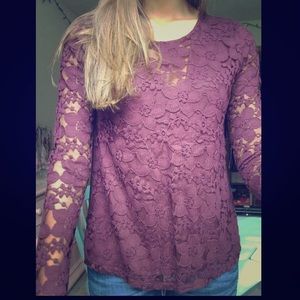 Hollister lace shirt