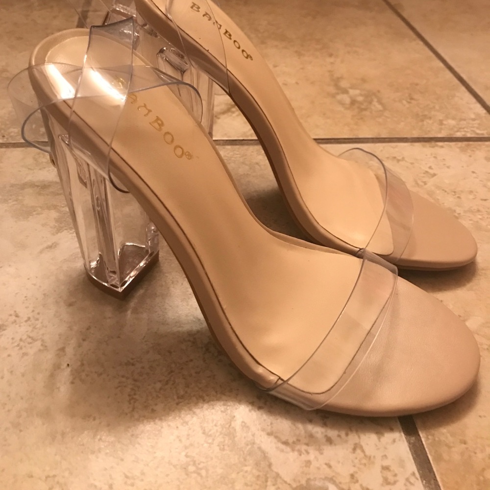 Clear heels