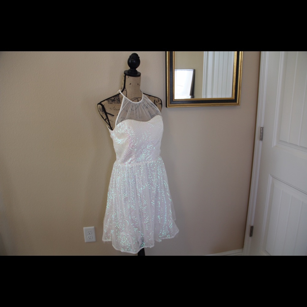 Sequined & Net Angel Dress!
