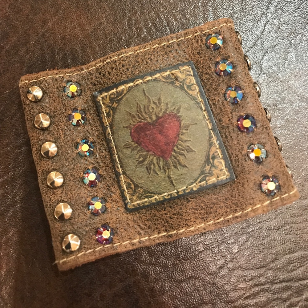 KBD Designs soft leather snap cuff bracelet.