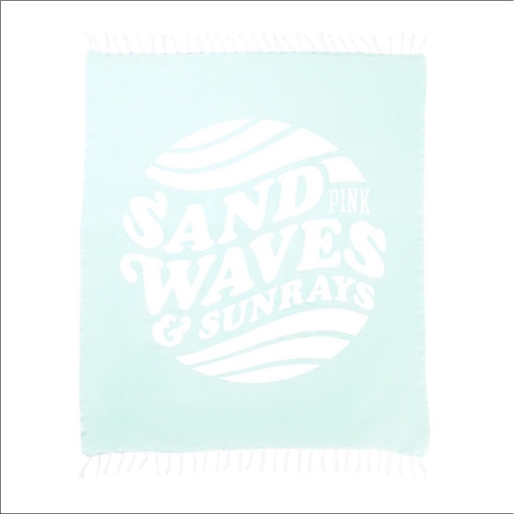 Last ☝️ PINK 'Sand, waves & sunrays' beach blanket